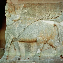 Bas-relief of an Anthropomorphic Bull